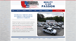 Desktop Screenshot of mechanicalconceptsinc.com