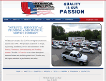 Tablet Screenshot of mechanicalconceptsinc.com